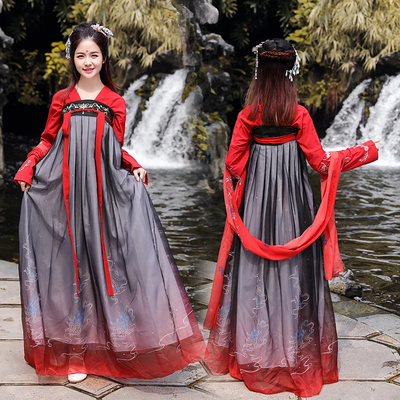 

Hanfu Women Costume Elegant Traditional Chinese Style Hanfu Princess Dress Ancient Folk Tang Suit Fairy Performance Clothing