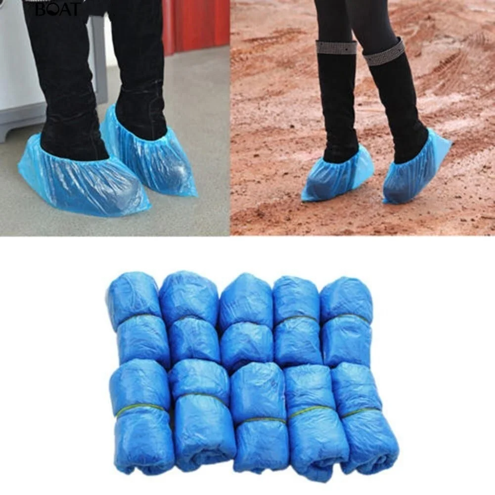 

Boatsea 100Pcs Disposable Shoe Covers Protective Overshoes