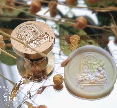 

Creative window pattern stamp Special-shaped Wax Seal StampFire Lacquer Seal Head Wedding Greeting Card Wax Seal