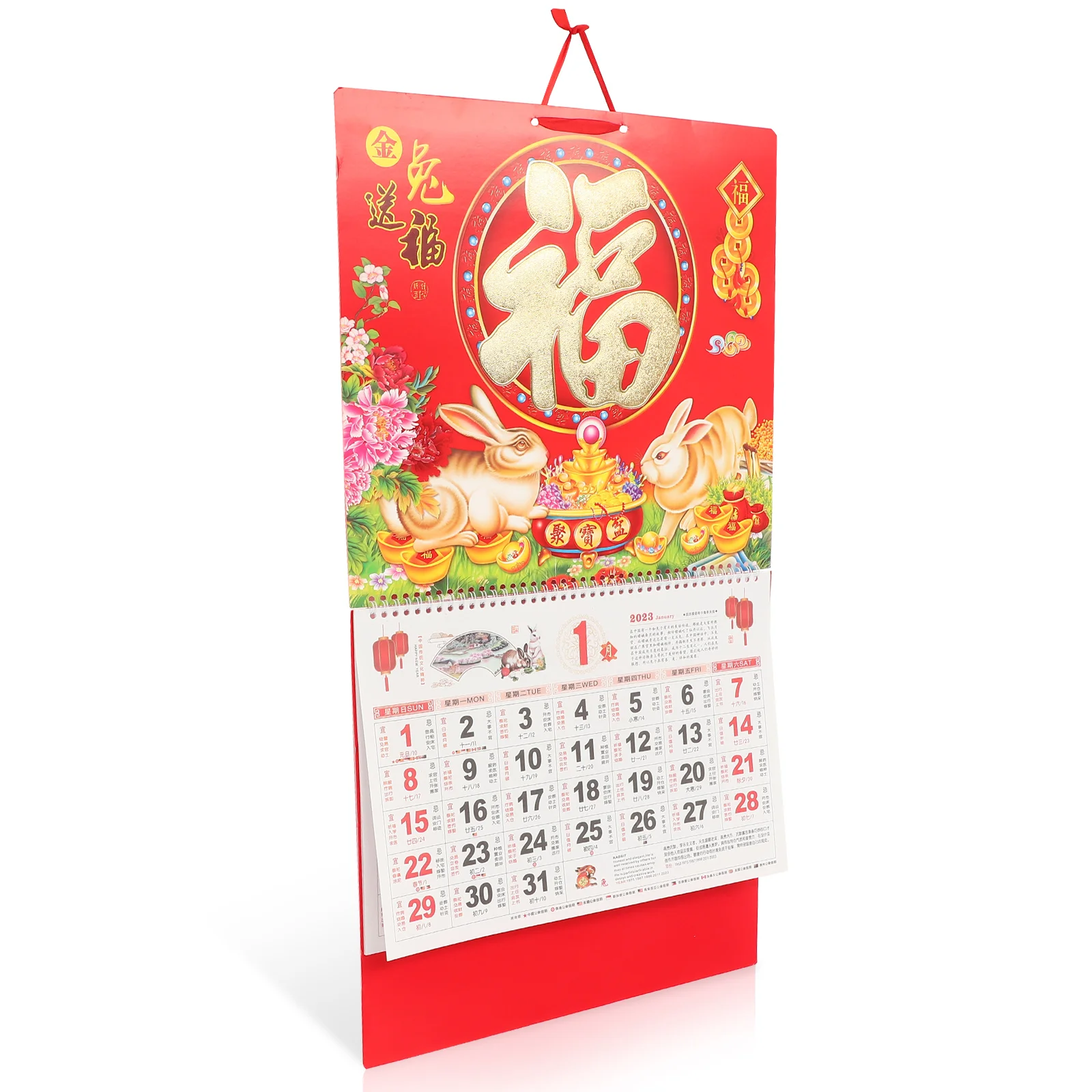 

Календарь, китайская стена, лунный год, кролик, ранний ежемесячный планировщик, традиционный ежедневный офис, годы зодиака, плакат, кролик шуй
