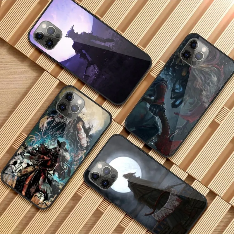 

Чехол для телефона с рисунком Аниме Манга кровотерная для IPhone 14 13 12 11 XS X 8 7 6 Plus Mini Pro Max SE 2022 Черный PC TPU стеклянный чехол