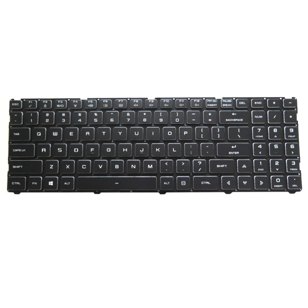 Сменная клавиатура для ноутбука Aftershock Apex 15 Lite 2019 GK5MRFV GK5MR0V английская
