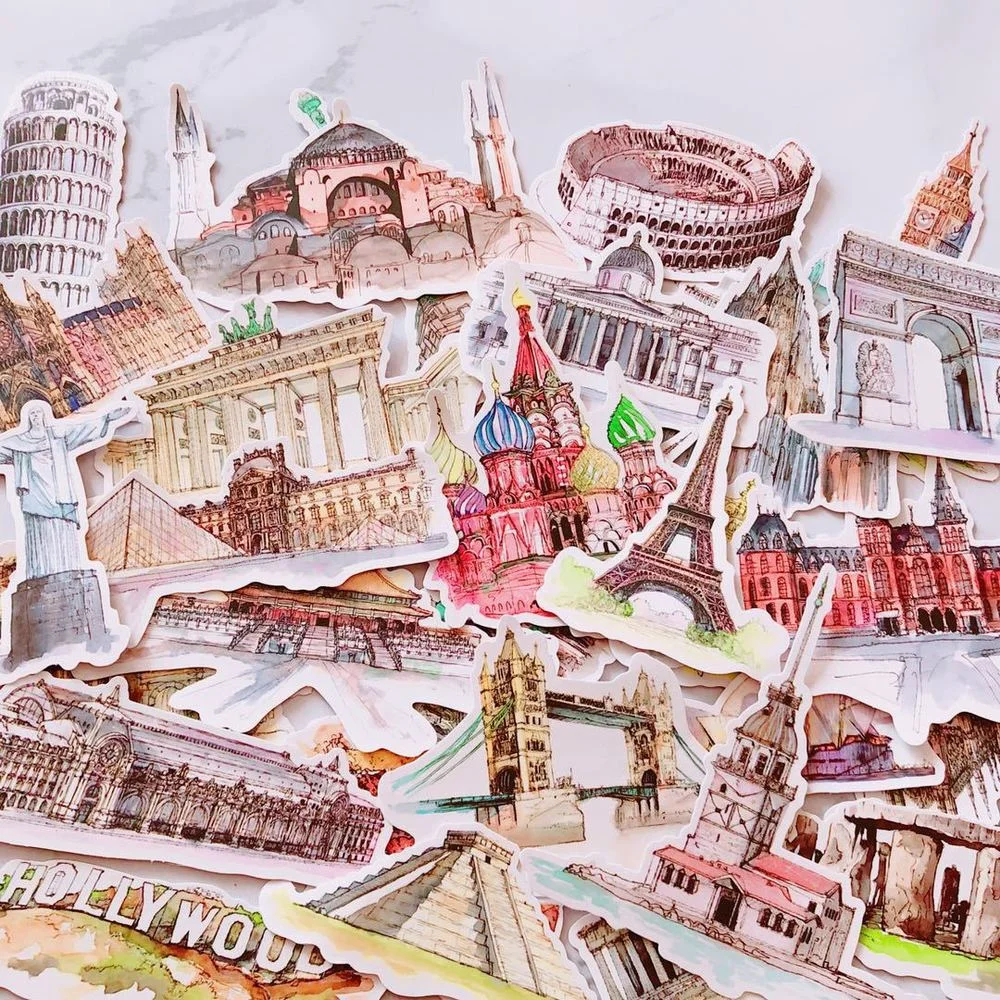 

Канцелярские наклейки из ПВХ, 42 шт.