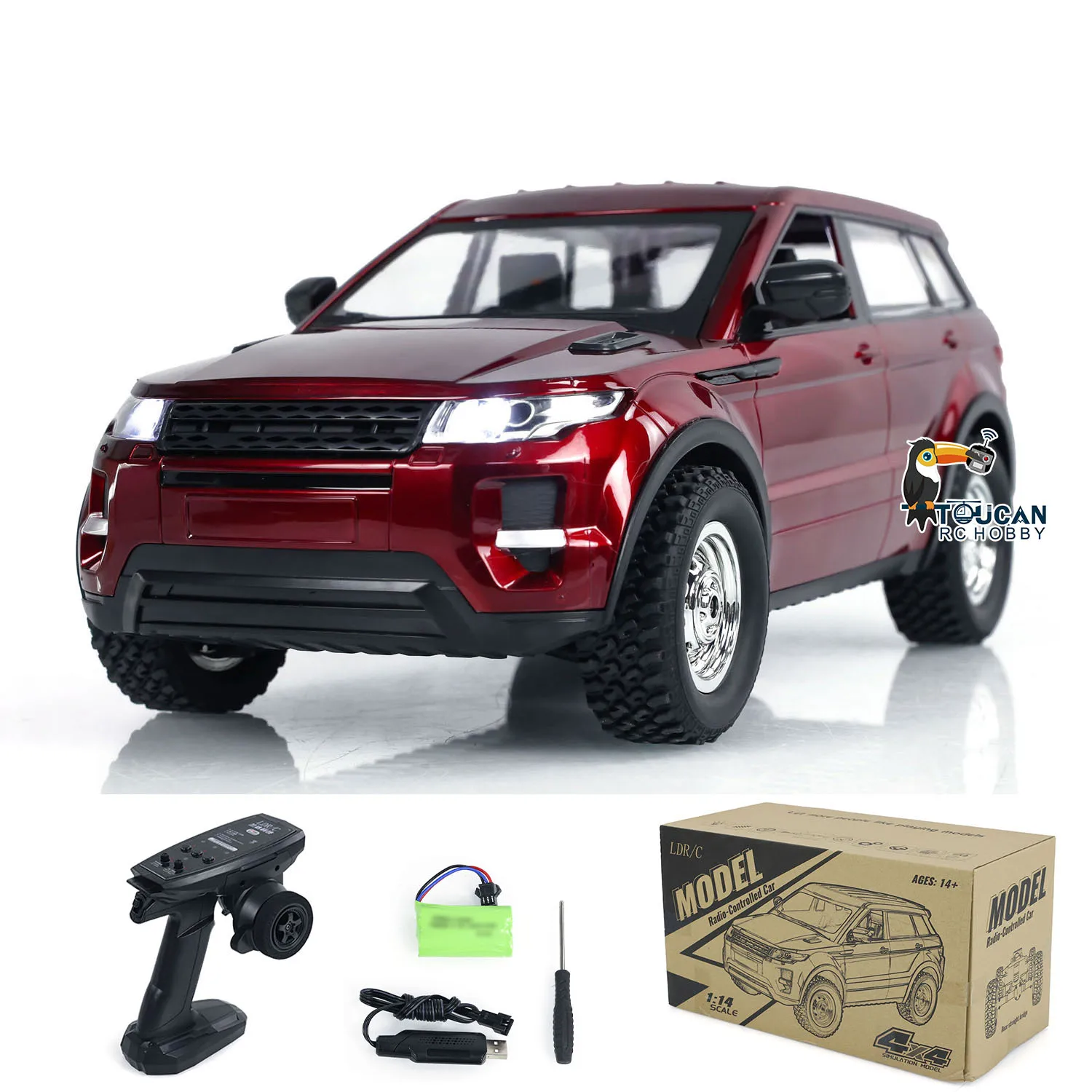 Фото 1/14 4x4 RC Гусеничный автомобиль 4WD с беспроводным управлением Модель внедорожников LDRC LD1299 Игрушечная модель автомобиля Световая система Уличные подарки №2