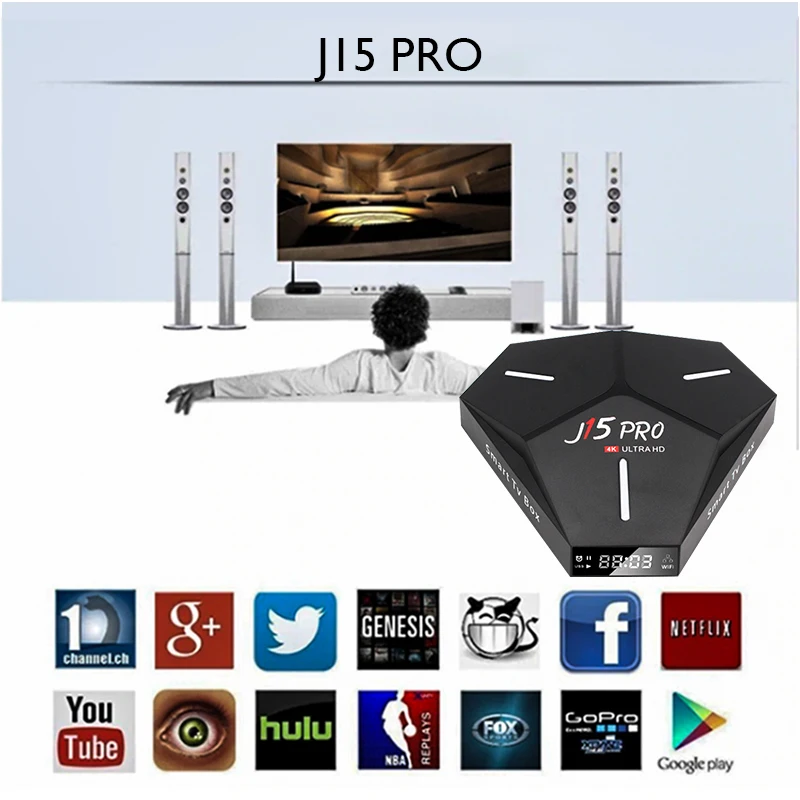 Смарт-приставка J15 Pro Android 9 0 RockChip3328 BT 2 4G 5G Wi-Fi 4K медиаплеер iptv Netflix голосовое