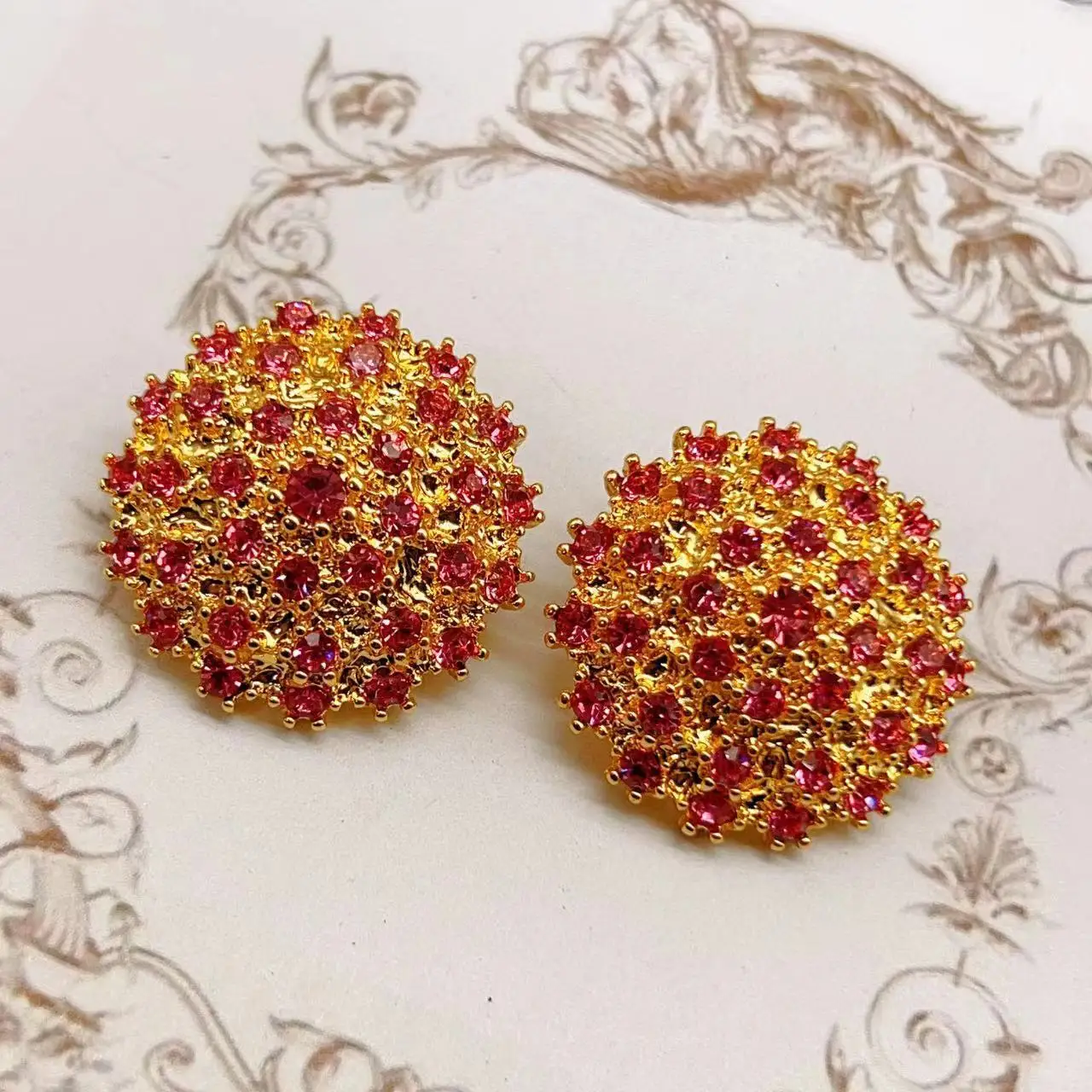 

Крупные персонализированные серьги-гвоздики в стиле ретро для женщин