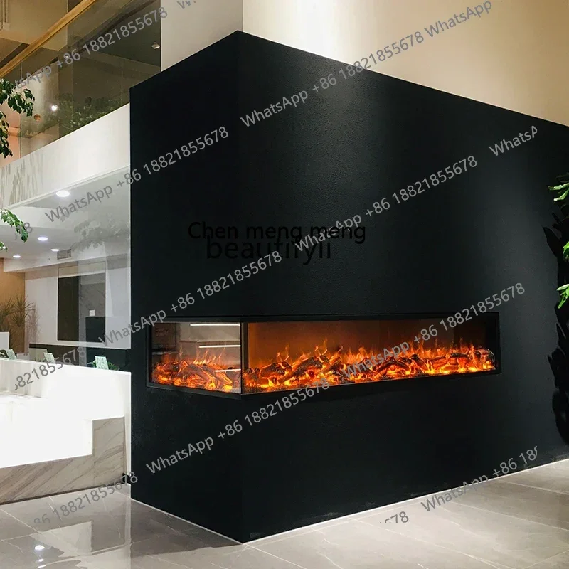 Фото cc182R Отопление дома, электронный камин, украшение для ТВ-шкафа, встроенная печь для моделирования ложного пламени для гостиной №4