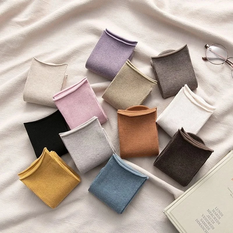 

2023 New Korean Women Socks Socks Fashion Colorful Women Cotton Style Comfort Long Elastic Breathable Slouch Socks For Girls