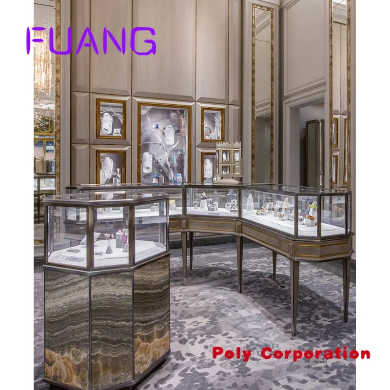 Fashionable Store Fixtures Glass Display Case And Commercial Glass Display Shelves