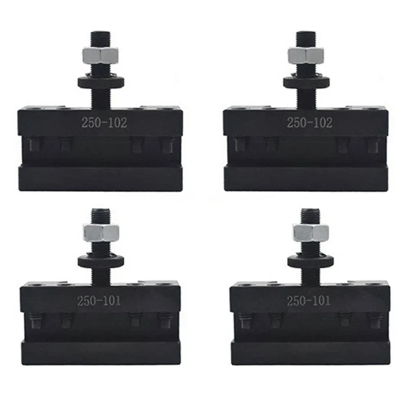 

2Pcs 250-101&2Pcs 250-102 Turning and Facing Holder Quick Change Tool Post and Tool Holder