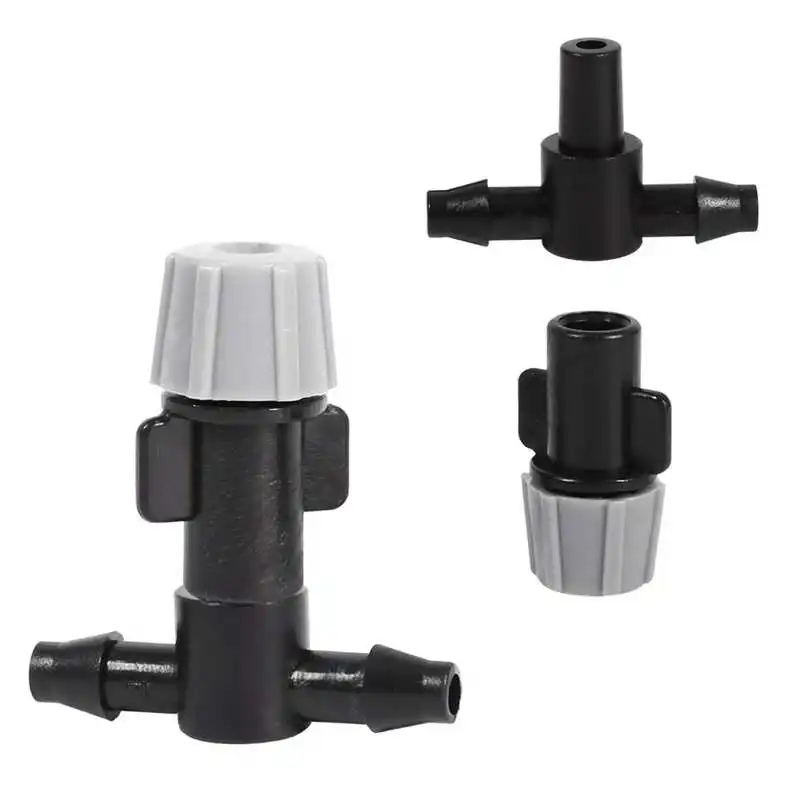 

Plastic 20 Pieces Spray Head Atomizing Nozzle + Tee Fitting Spray Watering Home Garden Irrigation Helium Bottle Spray Nozzle