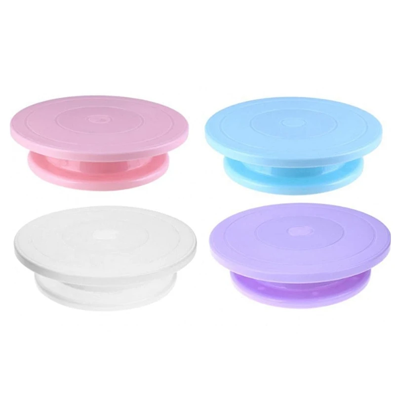 

Cake Turntable Rotating Anti-Skid Round Cake Stand Tool Cake Rotary Table For Kitchen DIY Display Stand Baking Tool