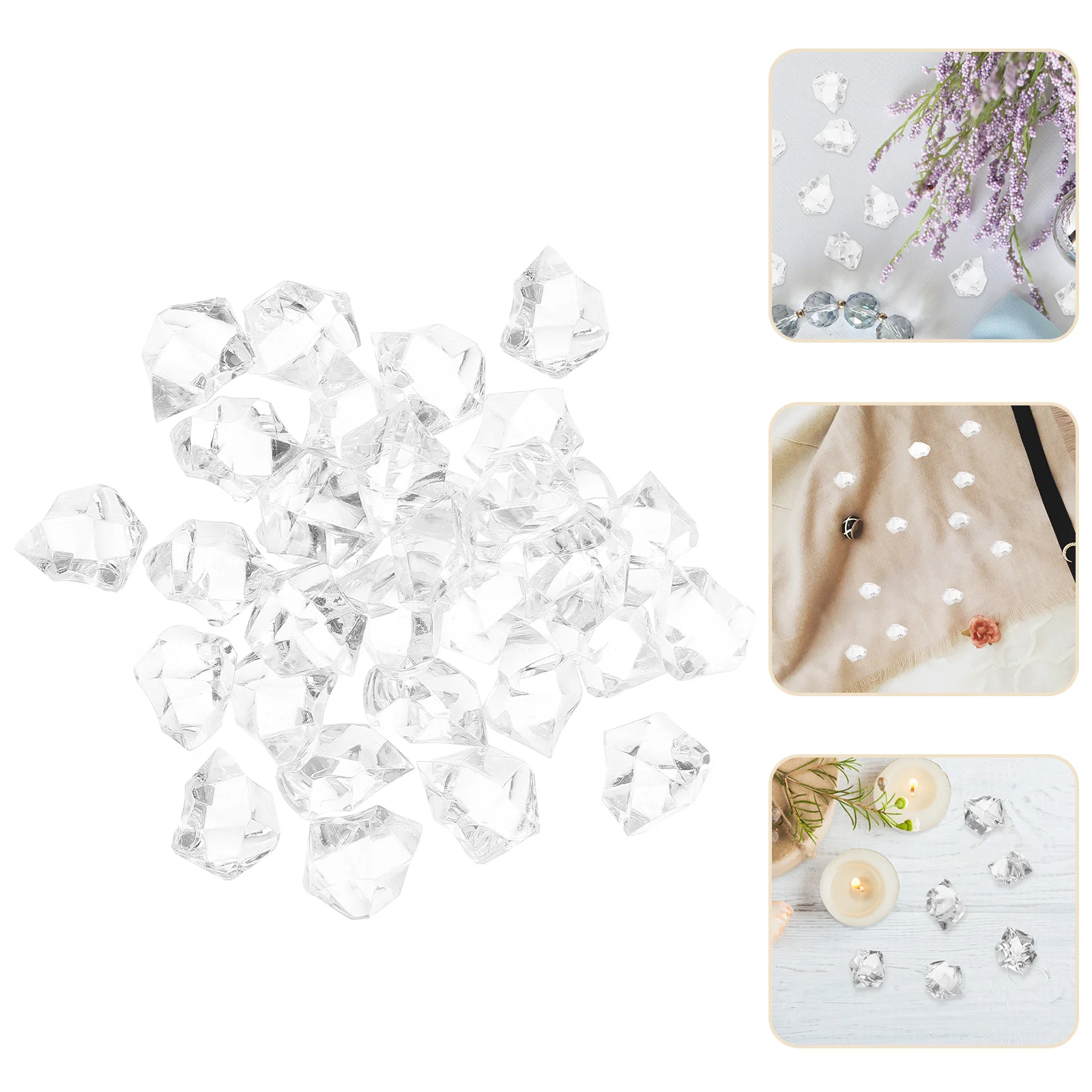 

Ice Acrylic Cubes Fakeclear Cube Vase Crystals Crystalcrushed Artificial Faux Filler Props Diamondsphotography Table Blocks