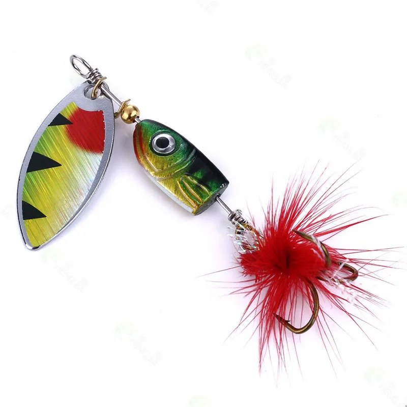

Spinner Bait Rotating Sequin 4.5cm Bionic Submerged Bait 7g Fishing False Bait Fishing Gear Esche Artificiali 도래 Hooks Fishing