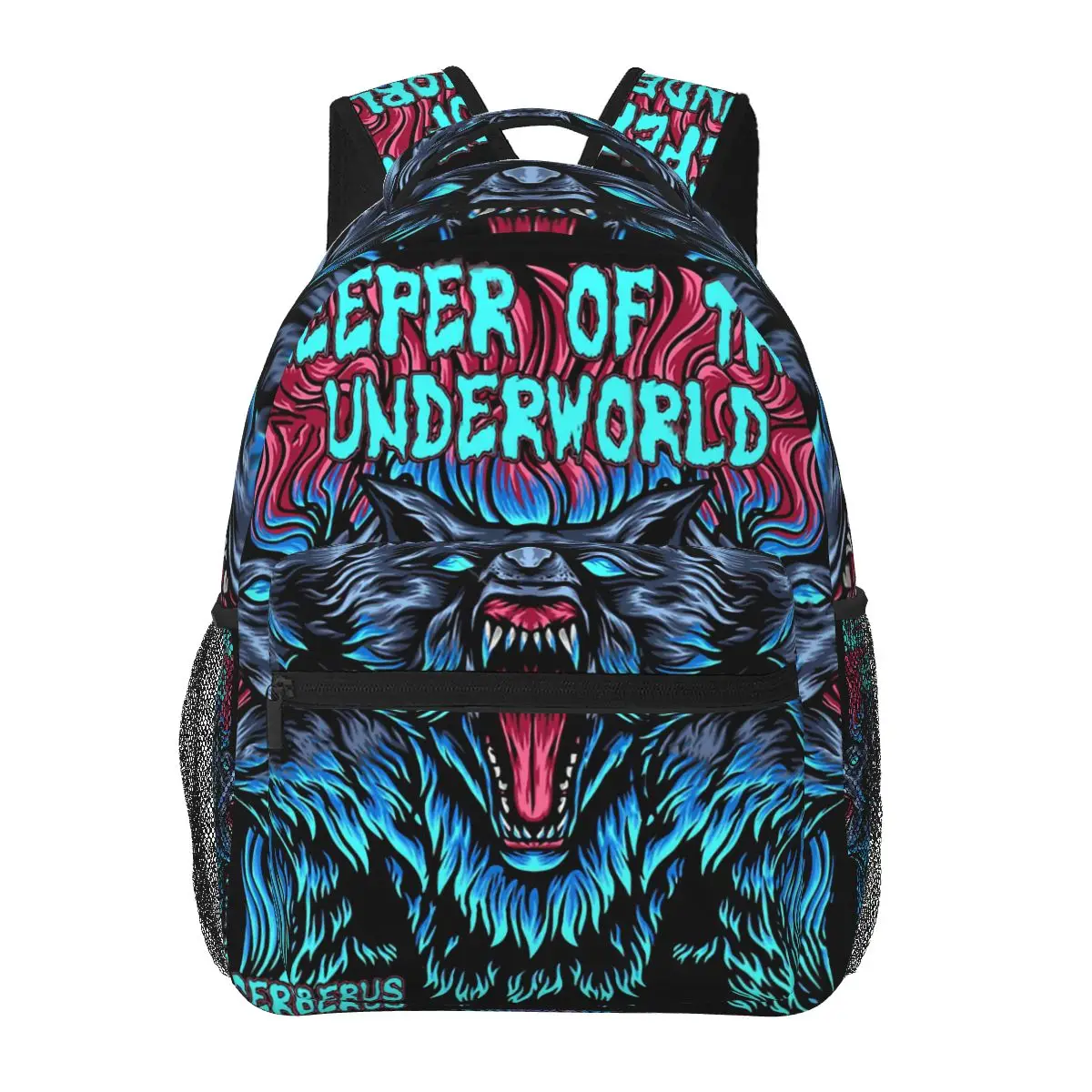 

Keeper Of The Underworld Cerberus for Teenager school bag Three headed Dog Meme Travel Rucksack Backpacks For Boys and Girls