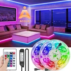 Светодиодная ленсветильник 1-5 м, USB, Bluetooth 5050, RGB светильник SMD, 5 в постоянного тока лента светодиондная декор комнаты гирлянда светодиодная led лента лед лента подсветка телевизор неоновая лента