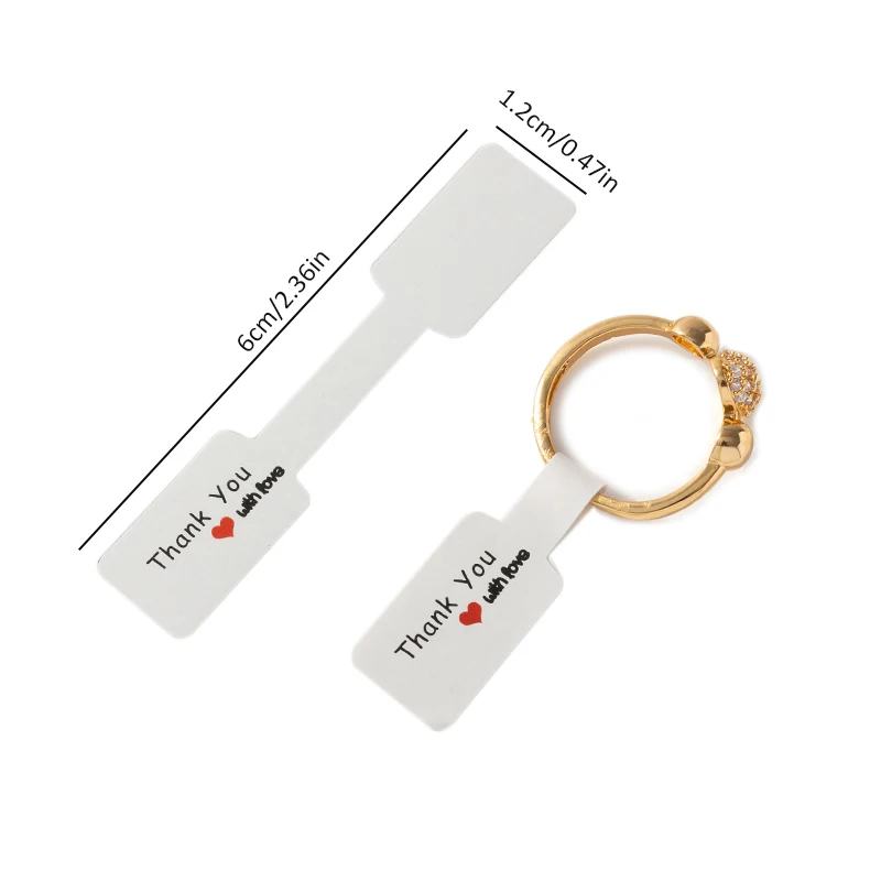 

Белые ценники для ювелирных изделий 100 шт.