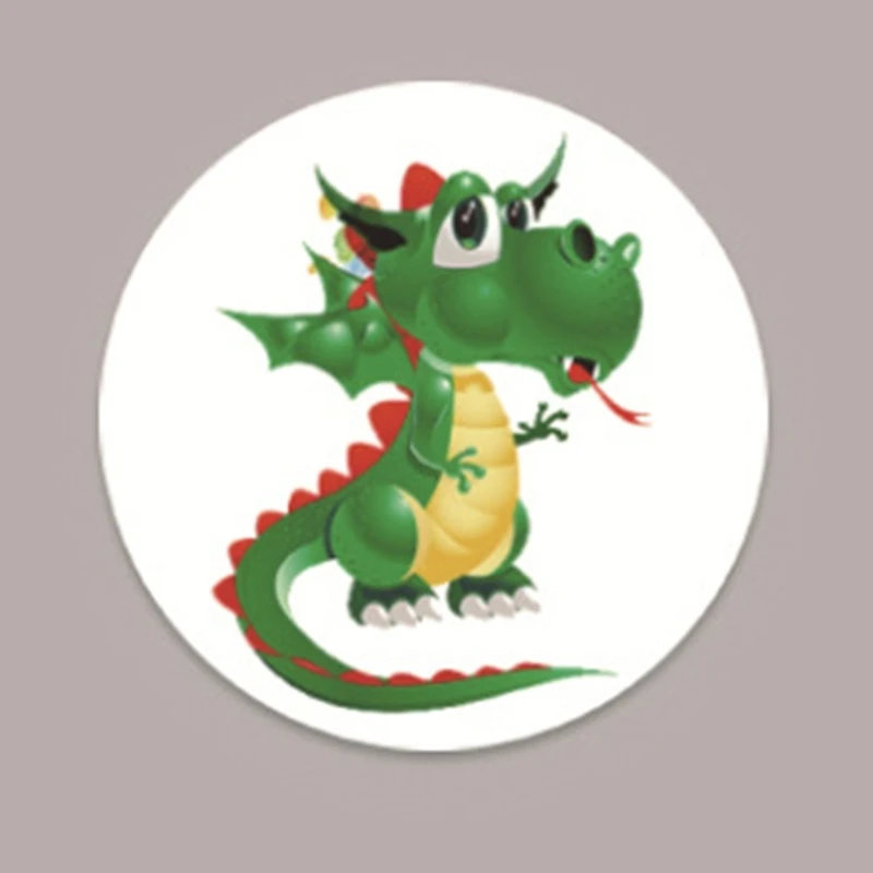 Мультфильм динозавр шаблон приучения к горшку наклейки горшок TargetStickers для