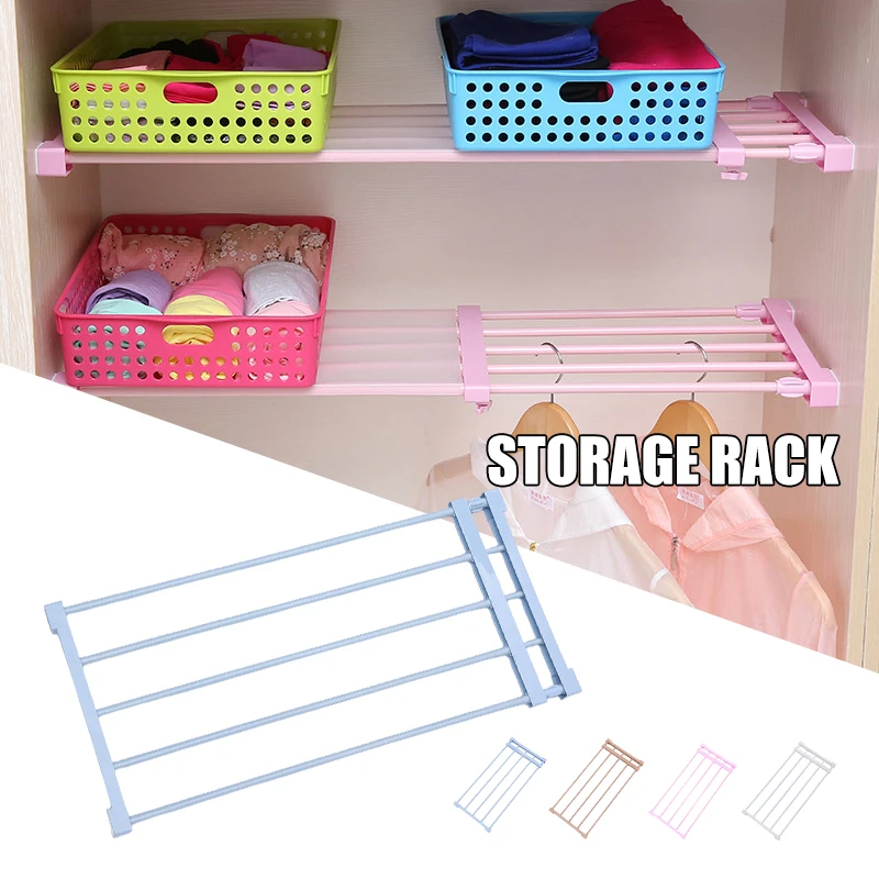 

Rack Cabinet Shelf Expandable Household Closet Bathroom Divider Adjustable Tension Separator Storage Diy For Rack Closet