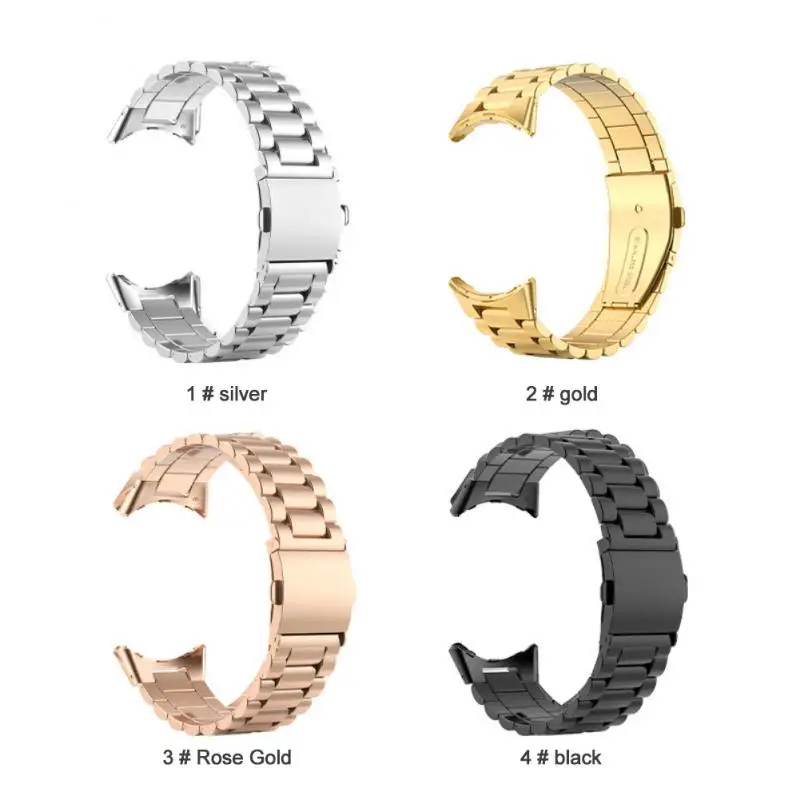 

Stainless Watch Band No Gaps Steel Strap Watchband Classic Buckle For Google Pixel Replacement Bracelet Accessories Watch