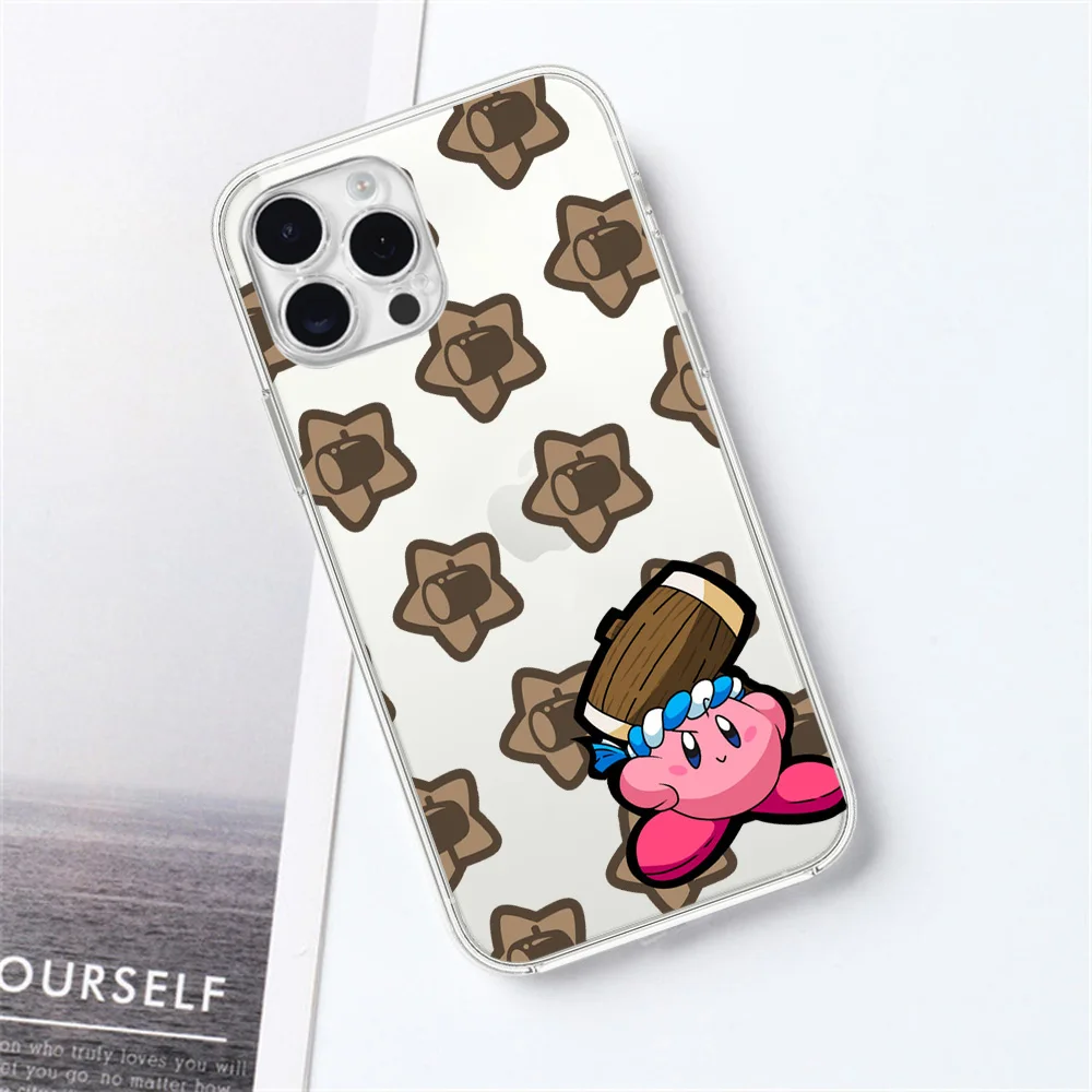 Прозрачный чехол для телефона Cute Game K-KIRBYS Samsung Galaxy S23 S22 Ultra Plus Note 20 Ultra10 A71 70 A52