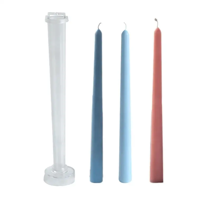 Candle Molds Minimalist Cement Candle Holder 3D Tapered Decorations Wax Casting Candle Mold DIY Crafting Supplies Home Decor
