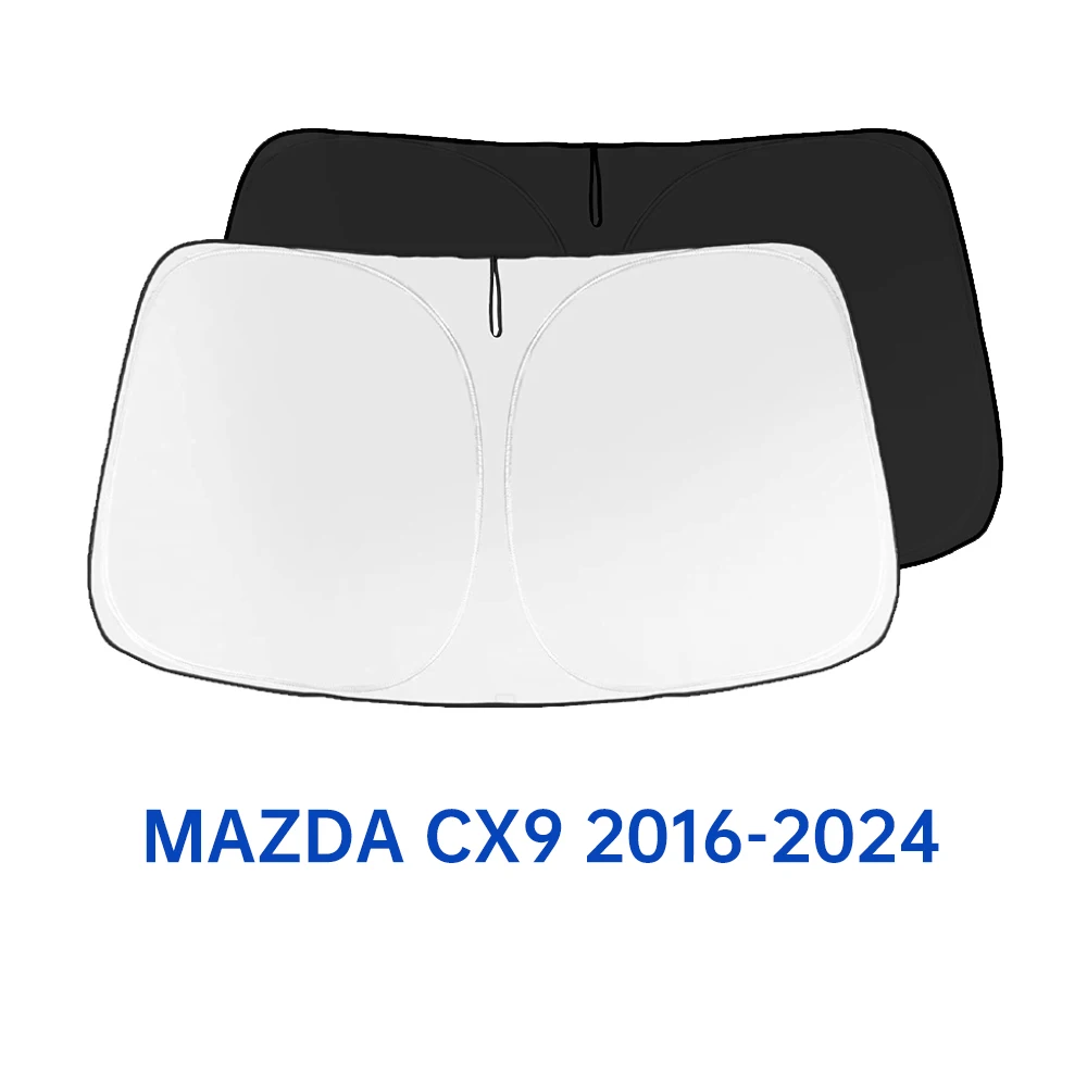 

Солнцезащитный козырек на лобовое стекло для автомобиля, солнцезащитный козырек на лобовое стекло, чехол для Mazda 3, 6 дюймов, зеркальная деталь, CX5, CX9, CX30, CX50, CX60