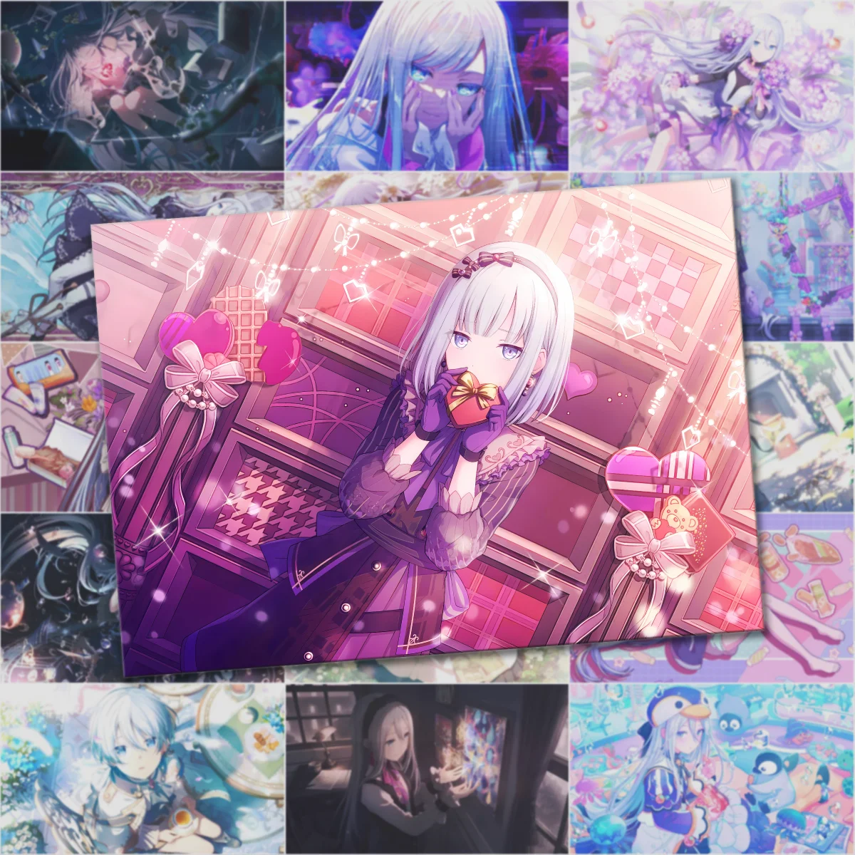 Аниме проект Sekai Yoizaki Kanade наклейки для ноутбука гитара милые мультяшные украшают