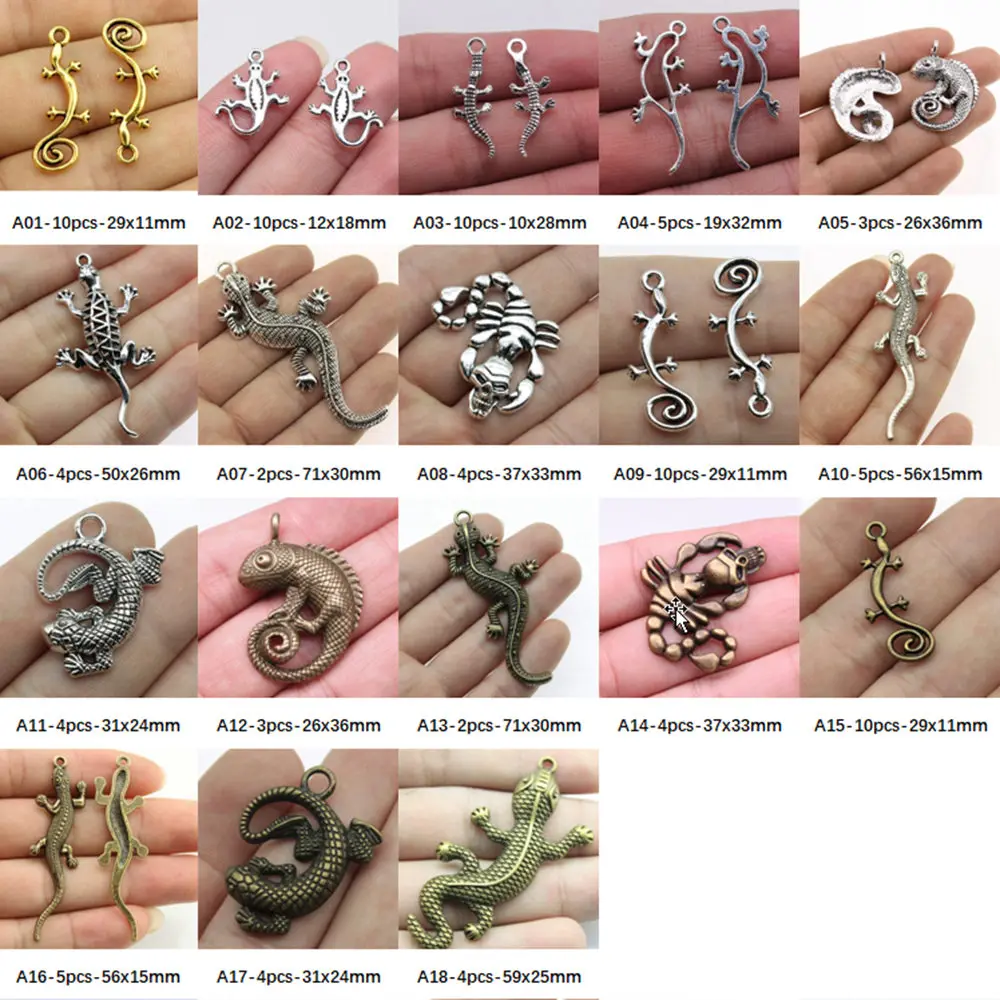 

Lizard Scorpion Charm Pendant Jewelry Findings Components Handmade