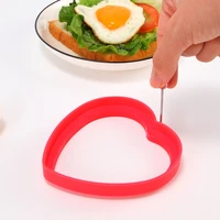 silicone fried egg ring kitchen breakfast egg mould nonstick silicone heart fried egg pancake rings