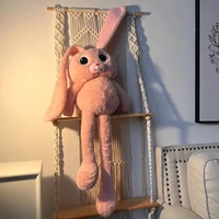 new 60cm rabbit plush toys pink bunny ears and legs can pull kawaii room decor plushis doll for children gifts stuffed doll