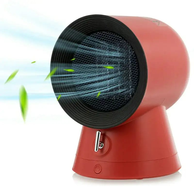 

1500W Mini Desktop Heating Fan Portable PTC Ceramic Space Heater Red
