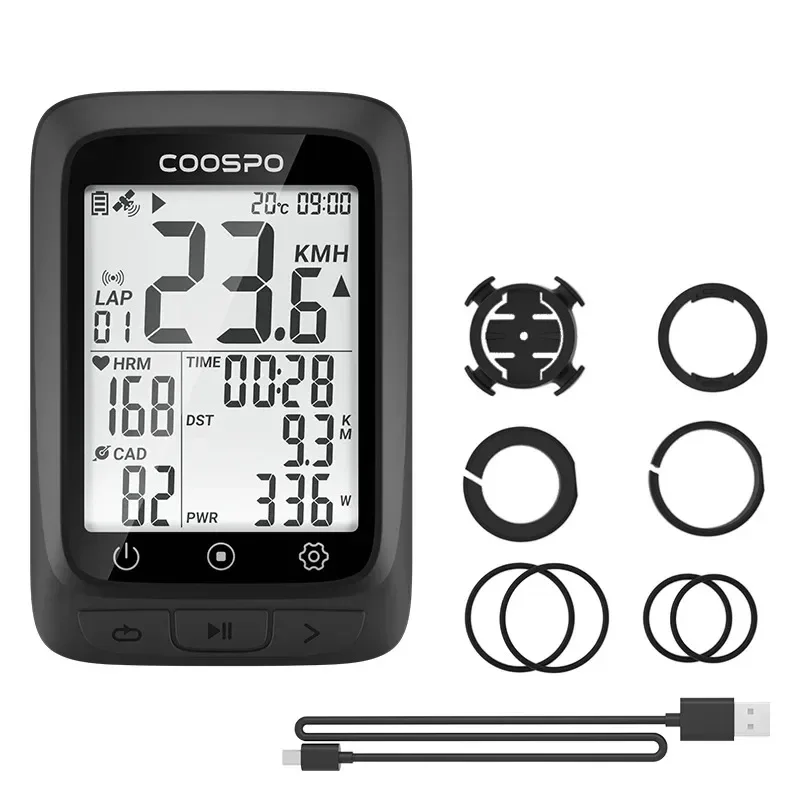 Компьютер для велосипеда CooSpo BC107 IP67 2 3 дюйма Ble5.0 Синхронизация с Stra Ant + датчики
