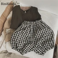 rinikinda bloomer for newborn baby girls clothes summer vintage cotton infant short pants for toddler girls child clothing