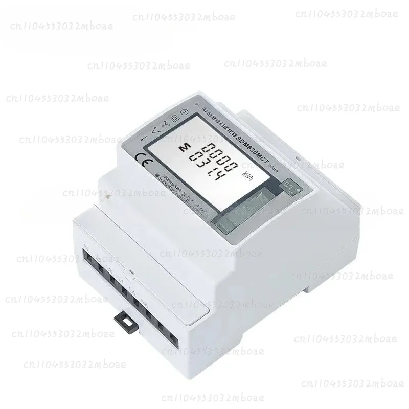 Фото Трехфазный многофункциональный счетчик энергии Eastron SDM630MCT 40mA RS485 с трансформатором тока для установки на DIN-рейку №3