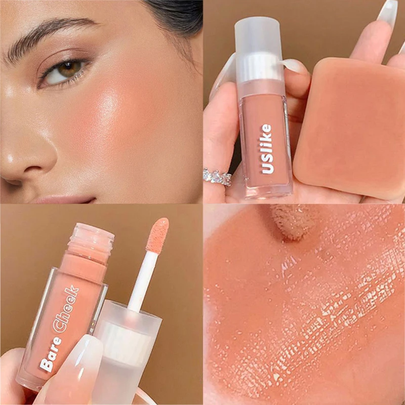 

Monochrome Matte Liquid Blush Long-lasting Natural Rouge Peach Blusher Easy To Color Contouring Brighten Cheek Makeup Cosmetics