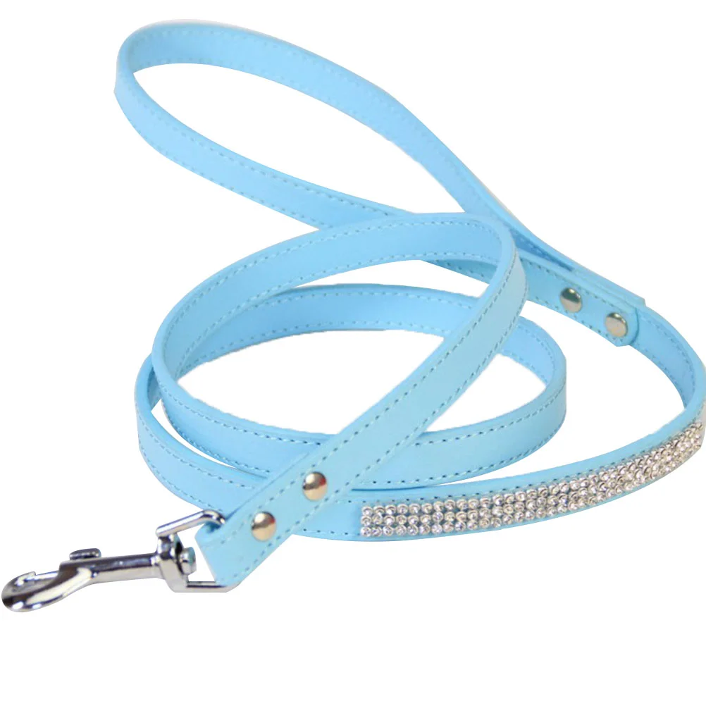 

Leash Dog Walking Dogs Pet Training Leashes Rope Medium Pulling Puppy Strap Reflective Large Rhinestone Harness Collar Cat Bling