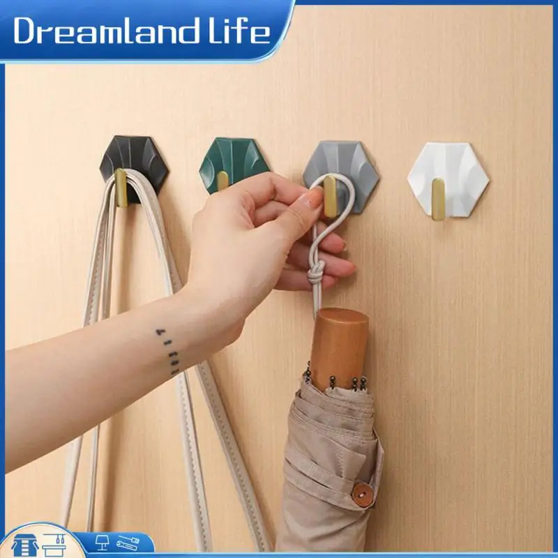 

4 шт., многофункциональные самоклеящиеся крючки для хранения