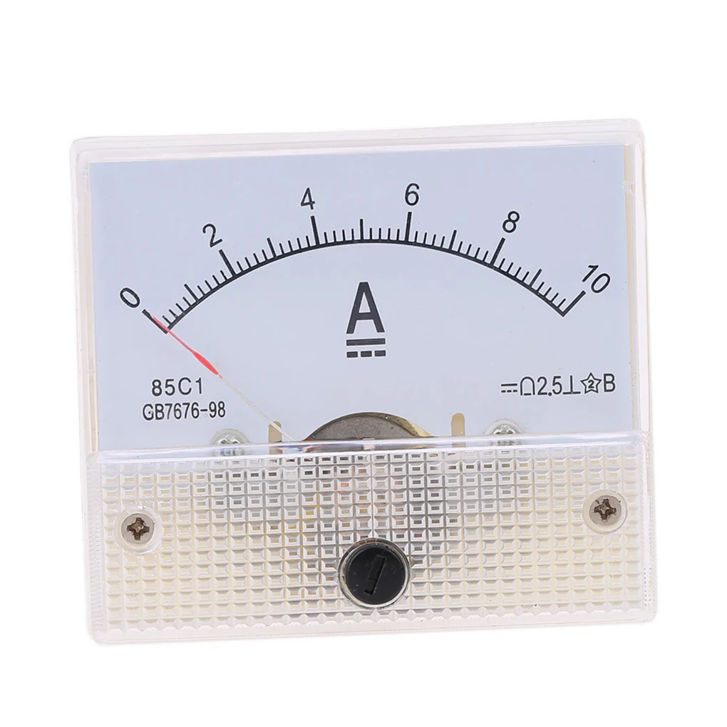 

Аналоговый Стандартный амперметр постоянного тока 10 А, тестер тока, механические указки, Амперметр 85C1