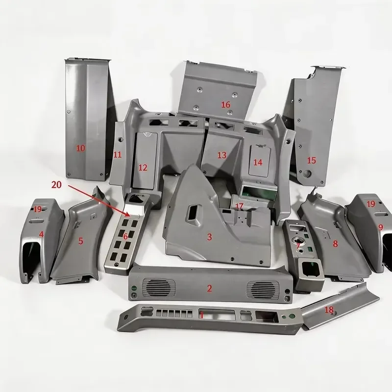 Фото 2026 HOT Полный комплект внутренней отделки кабины экскаватора для серий DX75, DX80, DX130, DX150, DX215, DX225, DX260, DX300, DX380, 9-й и 9C-й серий №2