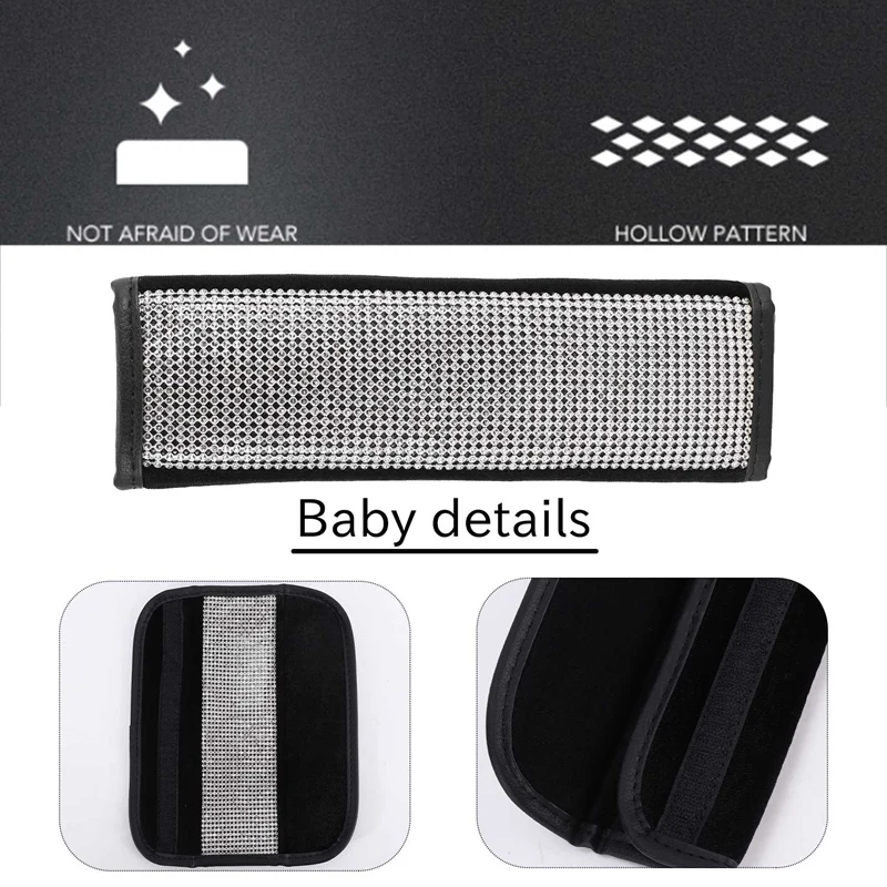 Автозащитная крышка дверной ручки блестящая кристаллическая защитная