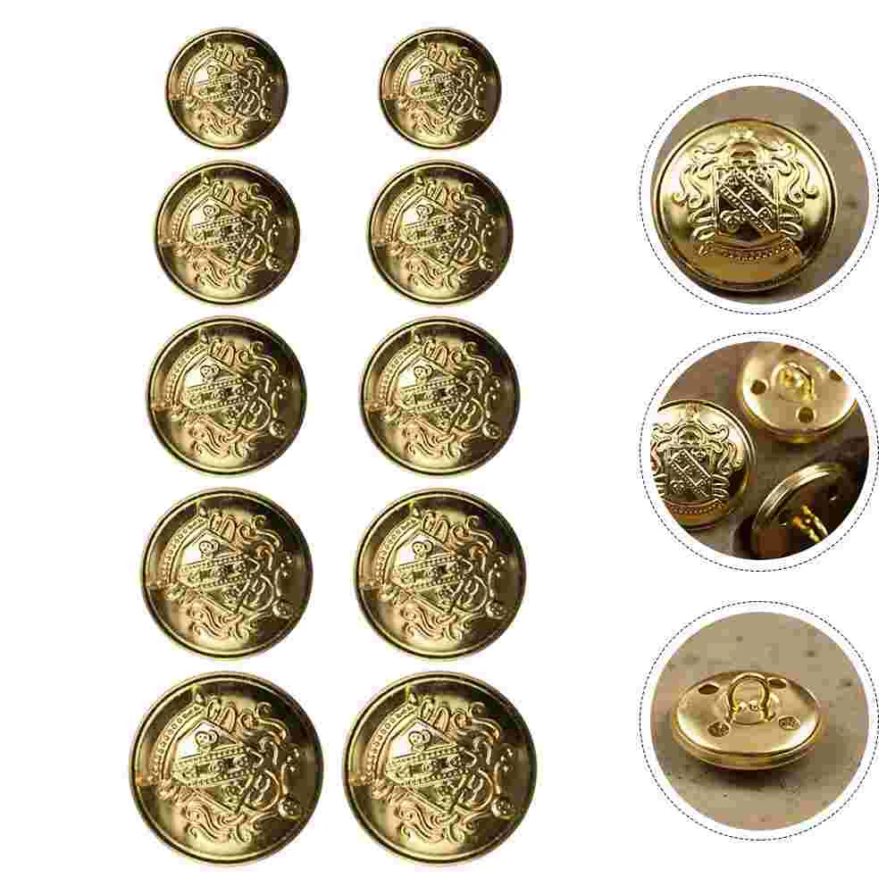 

50 Pcs Botones Para Metal Sewing Button Brass Button Uniform Button Metal Button Metal Pants Button