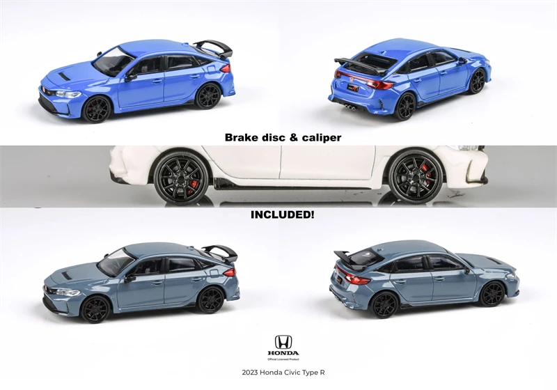 

** Предзаказ ** для 1:64 2023 Honda Civic Тип R FL5 литая модель автомобиля