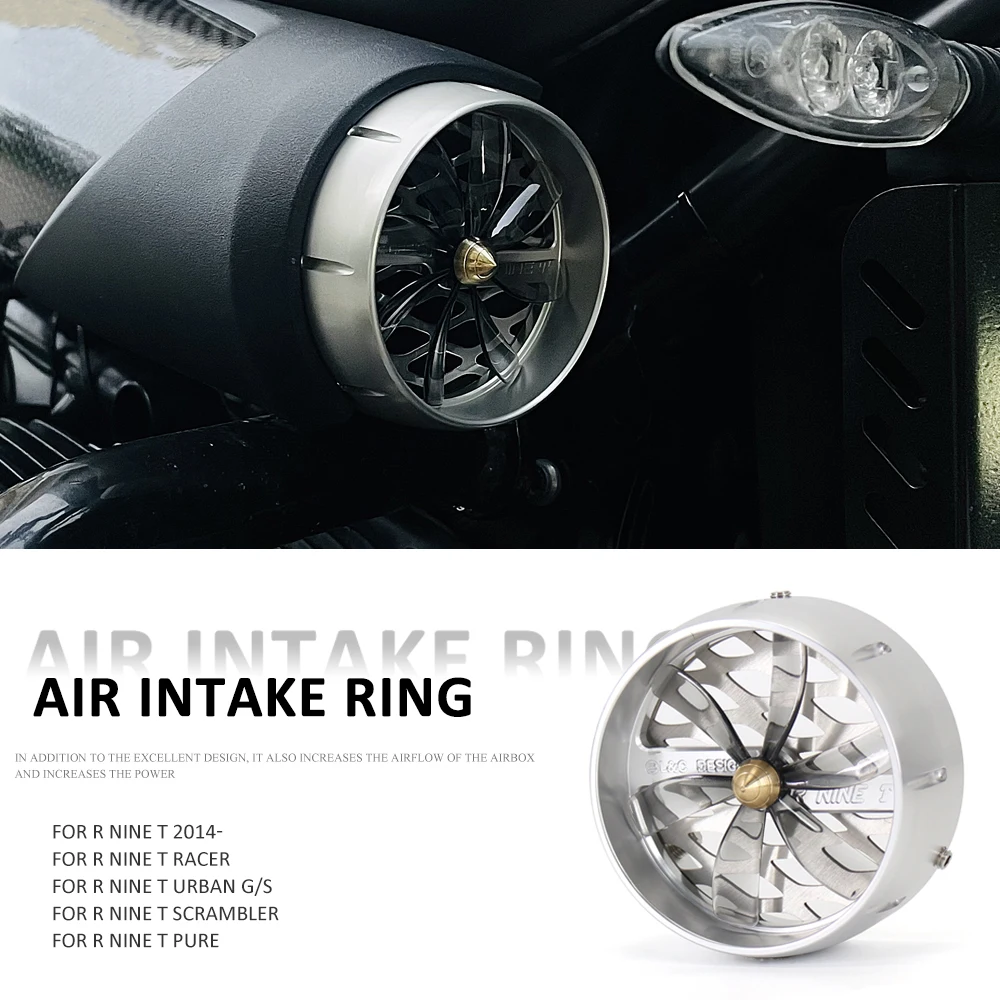 

Motorcycle Accessories Black Gold Silver Air Intake Cover Aluminum For BMW R9T RNINET R NINET NineT Pure Urban R NINE T Racer