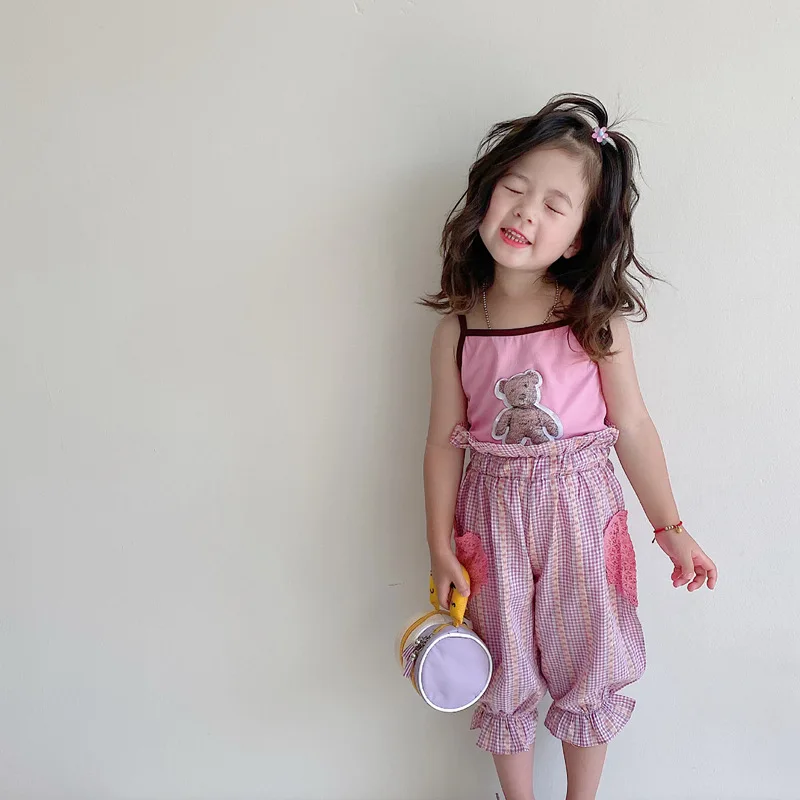 Kids Casual Clothing Sets Outfits For Girls Summer 2022 New Child 2 Pcs Floral Print Tops Hole Denim Short Pants Sets