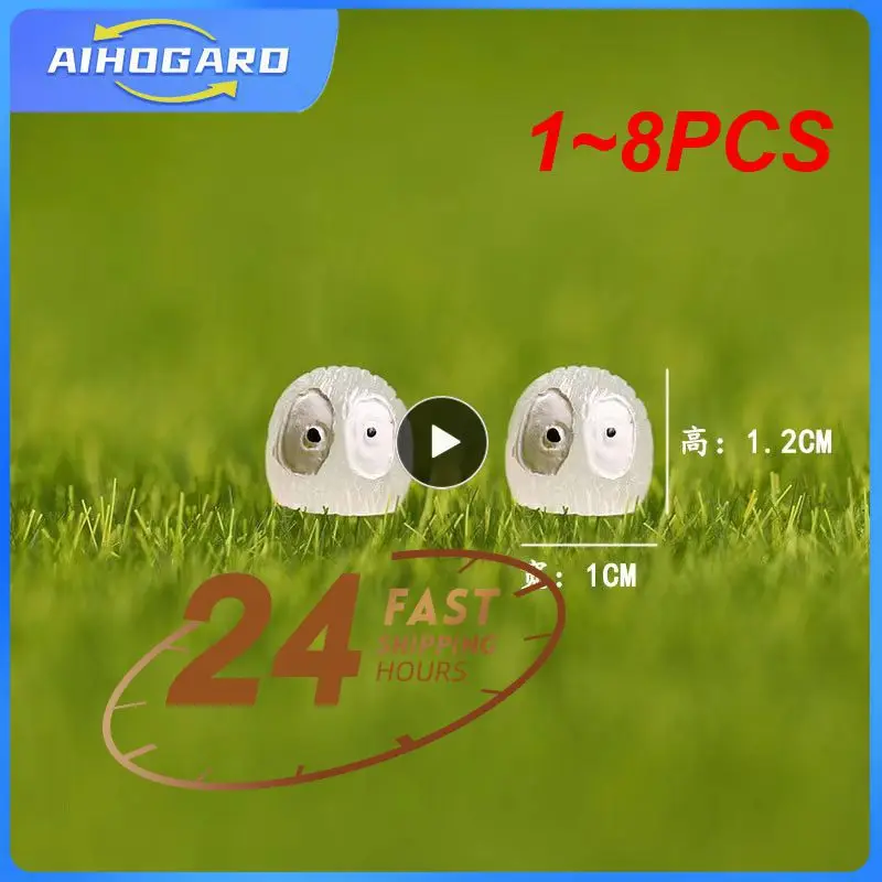 1 ~ 8 шт. милые красочные светящиеся листья пыли, микро декоративные фигурки, украшения, светящиеся миниатюрные садовые горшечные украшения