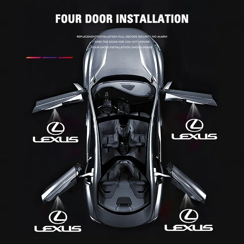 Светодиодный HD-проектор с логотипом автомобиля Добро пожаловать Свет для Lexus ES RX