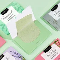 600sheets protable face absorbent paper oil control wipes green tea charcoal sheet oily face blotting matting tissue