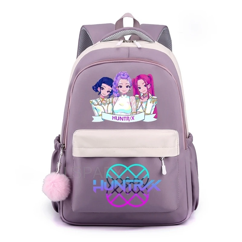 Фото Сумка для подарков на день рождения Kpop Warriors Huntrix, рюкзак Kpop Demon Hunters, рюкзак HUNTRX, школьный рюкзак Rumi Kpop Saja для мальчиков №5