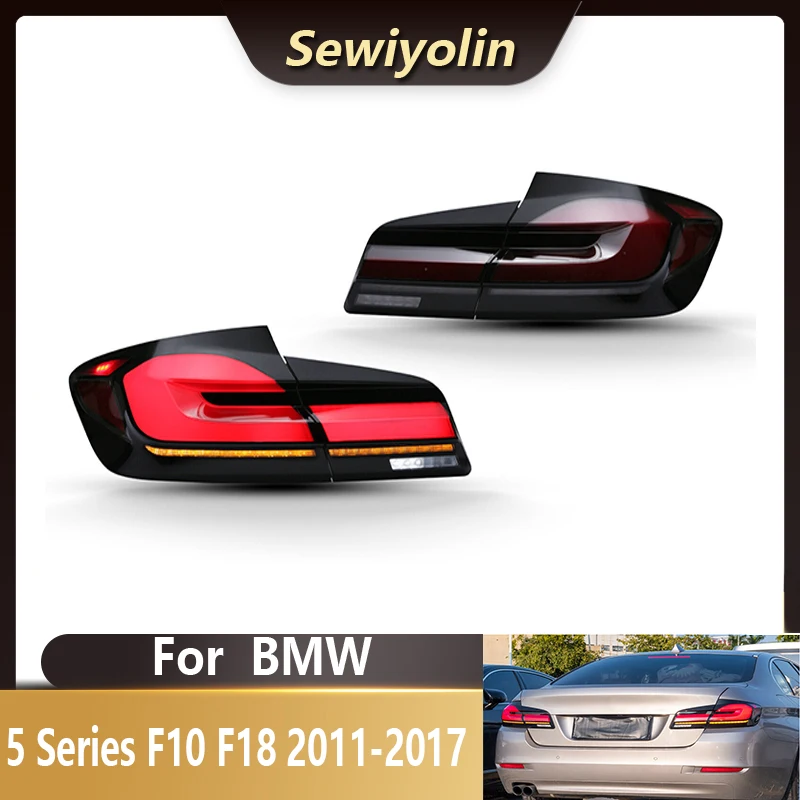 Автомобильные аксессуары, светодиодные задние фонари LCI для BMW 5 серии F10 F18 2011-2017, подключи и работай, анимационные задние фонари, сигнал DRL, автомобильные